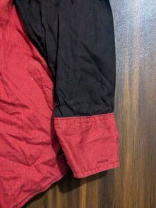 SuperBoys Dark Brown and Red Shirt