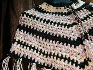 Handmade Crochet Poncho winter woolen
