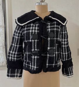 Tweed Jacket with Scarf