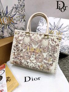 DIOR* *BRAIDED CELESTIAL PRINT HANDBAG WITH WHIPST