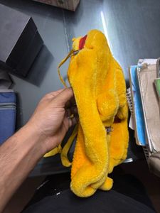 Cute Yellow Plush Backpack