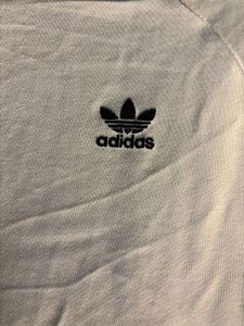 Ad*das White Crewneck Sweatshirt