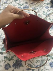 Stylish Burgundy Tote Bag