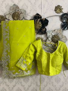 neon saree
