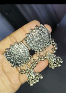 Lotus Jhumka Earrings