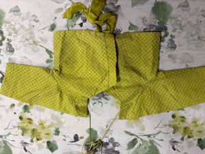 Designer Lime Green stiched dhoti saree
