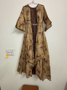 Elegant Printed Kurta Set with Jacket