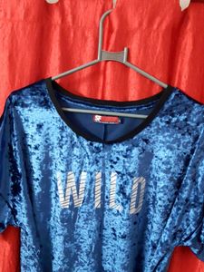 Blue Velvet 'Wild' Top