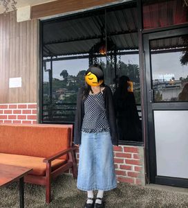 Denim Maxi Skirt