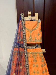 Brand New Semi Stitched Embroidered Lehenga Choli