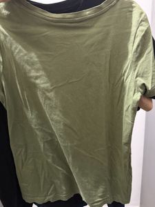 Olive Green Graphic T-Shirt