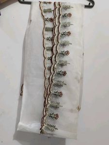 Elegant White kurta set (3 piece)