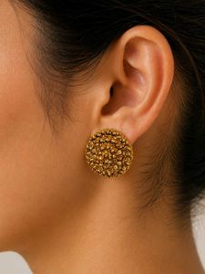Elegant Gold Stud Earrings