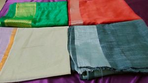 Unstitched Saree Blouse Material (4 Pieces)