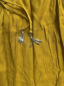 Mustard Yellow Embroidered Kurta