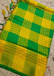 Green Nd Yellow Silk Saree