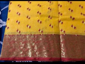 New Yellow Taant Saree