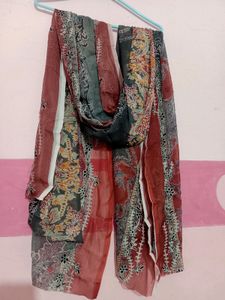 Pakistani Suit With Pant And Dupatta