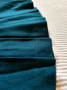 Dark Teal A-Line Mini Skirt