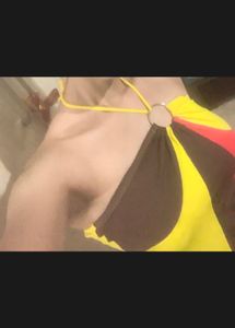 Colorful Halter Bikini Top