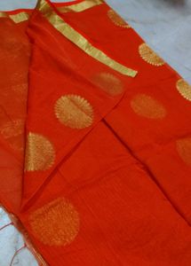 Orange Silk Saree