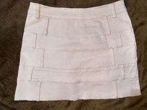 Chic Pink Mini Skirt with Star Buttons