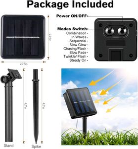 20 LED Solar Powered String Lights
