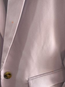 Mango Lilac Ruched Sleeve Blazer