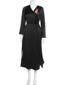 marks&amp; Spencer Embroidered Black Robe