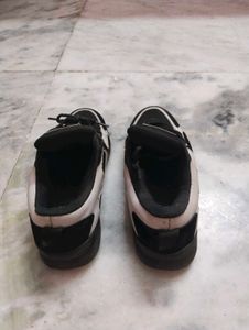 Men's Black &amp; White Athletic Shoes