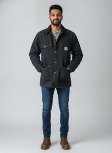 Vintage Carhartt C01 BLK Duck Chore Coat