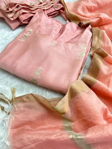 Elegant Pink Kurta Set with Dupatta
