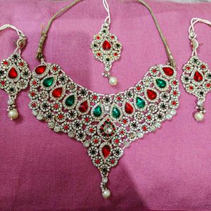 Traditional Ruby &amp; Emerald Bridal Set 4pc ✨