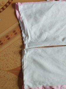 Comfortable White Lounge Pants with Pink Accents