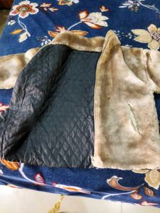 Vintage Furry Brown Jacket for boy or girl 6-7 yr