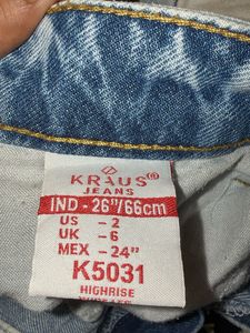 Light Wash Wide Leg Jeans with White Stripe