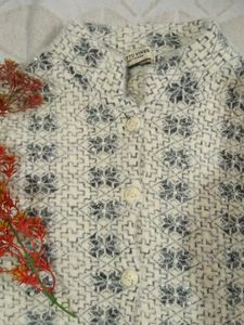 Patterned Knit Cardigan