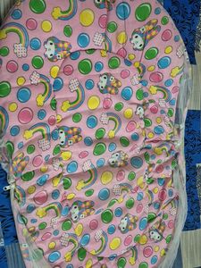 Cute Pink Baby Nest with Rainbows