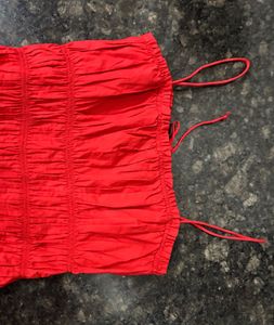 mini red y2k coquette dress