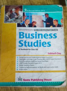 Sanseep Garg Business Studies Class 12