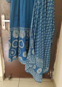 New Unused PureCotton Flared Anarkali Suit