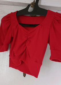 (Swap Avail.)Red Crop Top