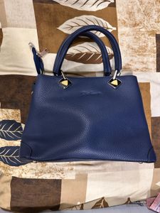 Chic Navy Blue Handbag