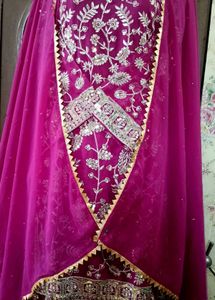 Embroidered Dupatta with Mirror Work
