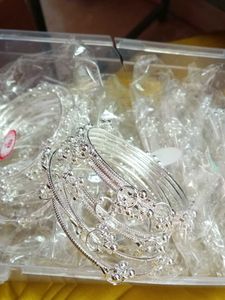 Exquisite Silver Anklets with Bells
