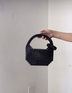 Black Beaded Bag