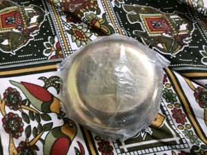 Brass coated Thali Set with Katoris &amp; Glass