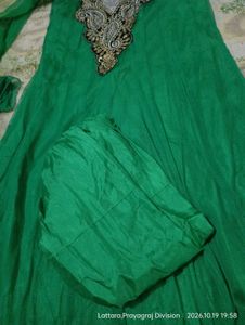 Embellished Green frock suit