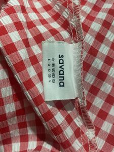Red Gingham Halter Top
