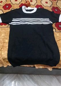 Men's Black Striped T-Shirt
